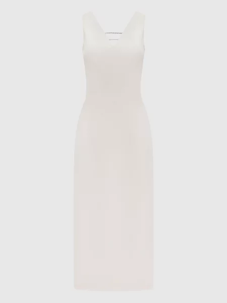 Сукня з фігурними вирізами і ланцюжком моніль Peserico бежева