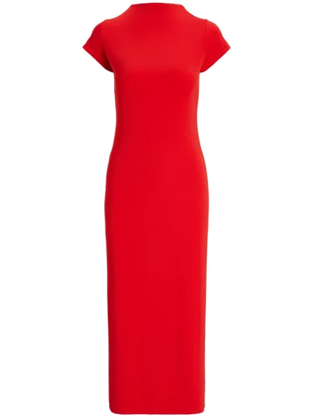 Polo Polo Ralph Lauren z twillu do kolan plisowane żółte