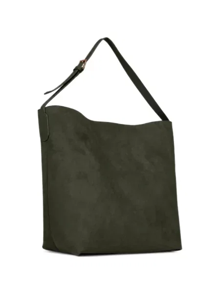 Geantă shopper Themoirè drapată verde