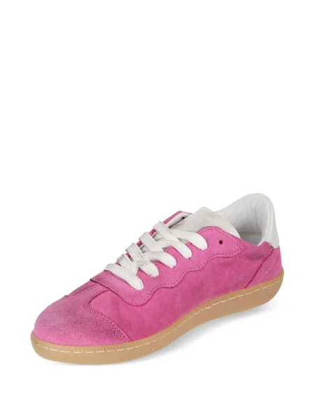 Sneakerși Be980 din piele de căprioară roz