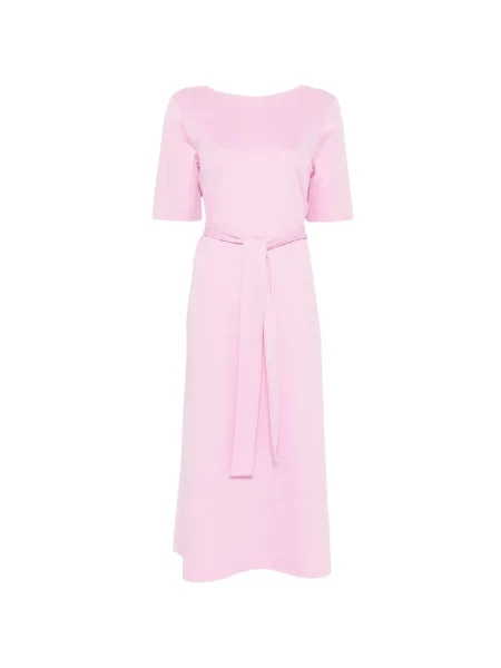 Sukienka Psophia wiązana garniturowa różowa