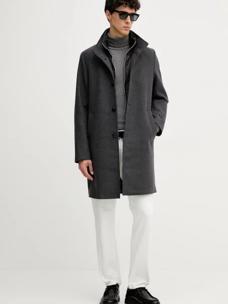 Пальто з додаванням вовни Marc O'Polo сірий