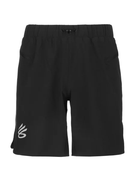 UNDER ARMOUR Sportovní kalhoty Curry černá bílá