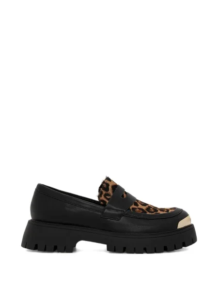 Leopardí loafers Just Cavalli s potiskem černé