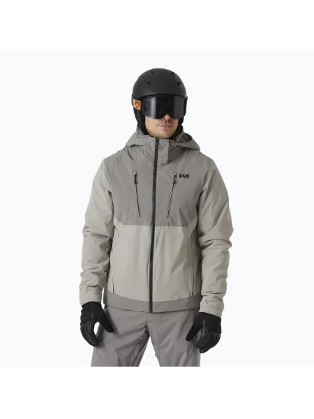 Мъжко скиорско яке Helly Hansen Alpha concrete сиво