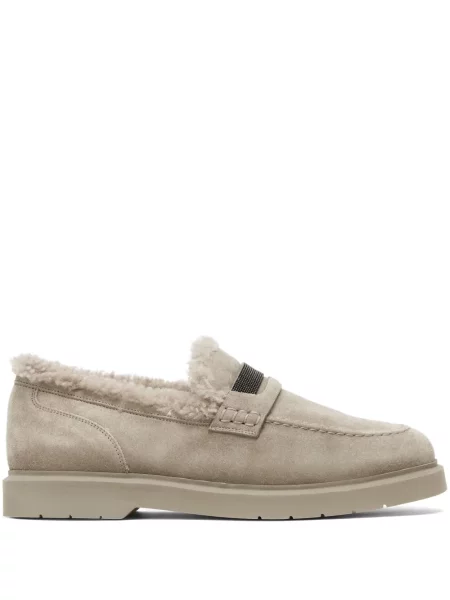 Pantofi loafer Brunello Cucinelli gri