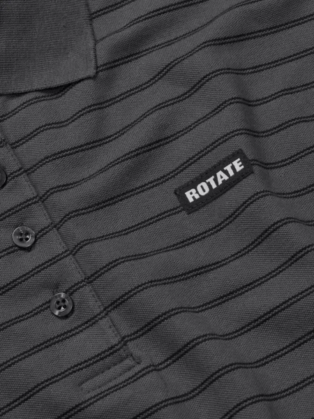 Tricou polo Rotate Birger Christensen gri