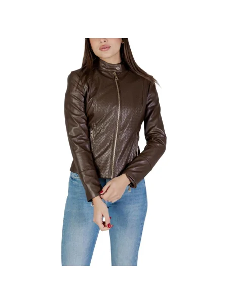 Geanta de piele Guess maro