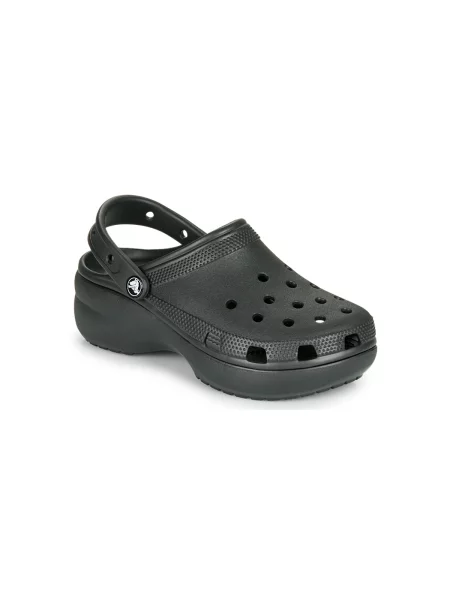 Klasične gležnjarji Crocs s platformo črna