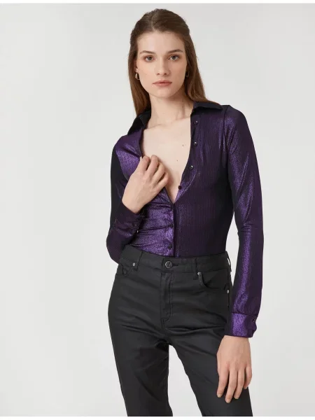 Cămașă Koton violet