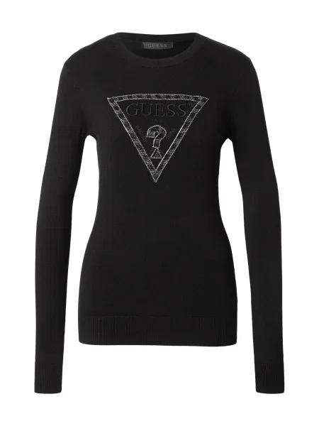 GUESS Pulover MACIE safirno plava / cappuccino crna