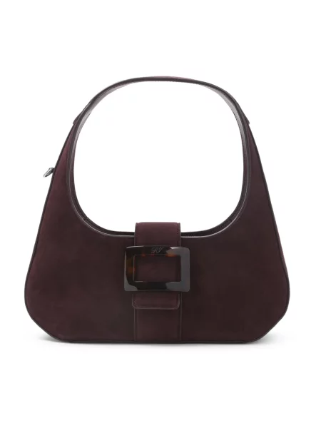 Torebka hobo Roger Vivier skórzana brązowa