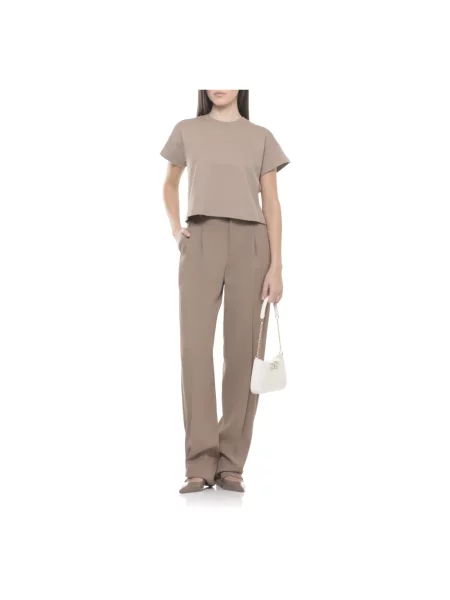 Spodnie Elisabetta Franchi brązowe