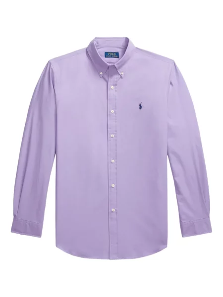 Tricou polo Polo Ralph Lauren cu imagine cu dungi din țesătură twill albastru