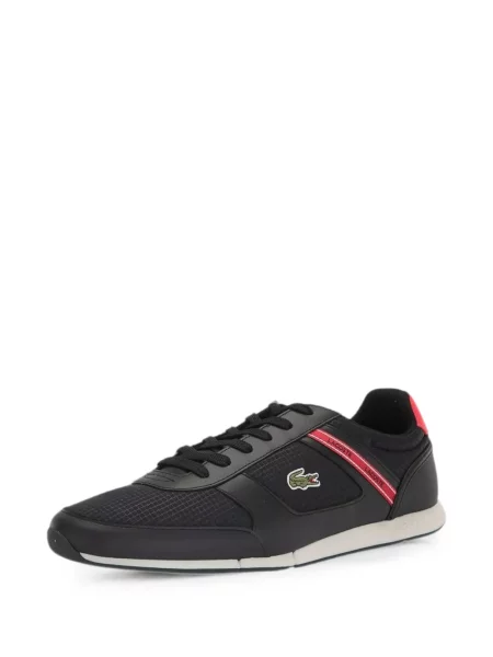 Sneakerși Lacoste Menerva cu șireturi din dantelă negru