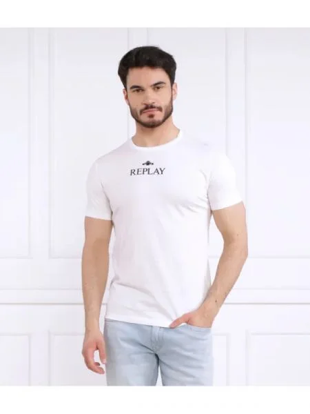 Replay Tricou | Relaxed fit alb