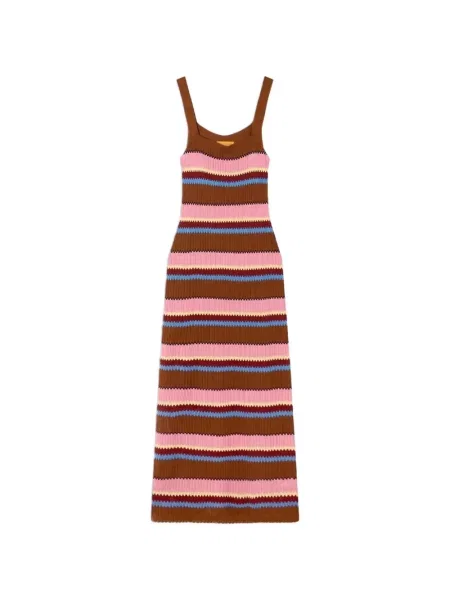Rochie maxi Guest In Residence tricotate maro