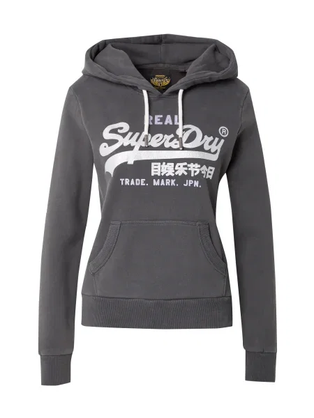 Superdry Mikina černá bílá