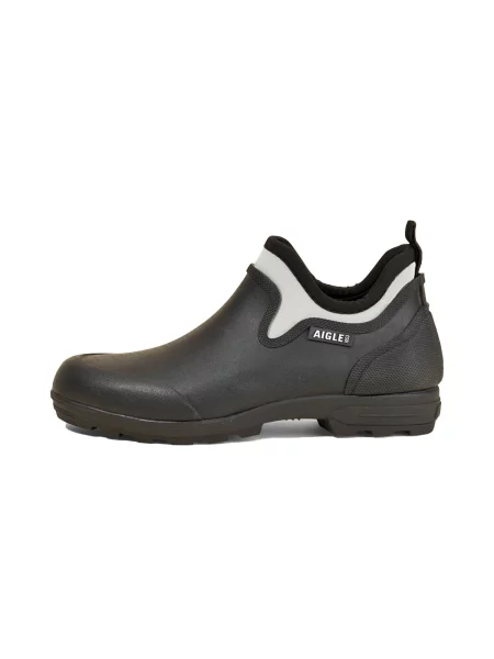 AIGLE Holínky Lessfor Plus světle šedá černá