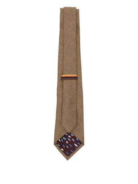 Cravată Paul Smith cu buline cu imagine maro