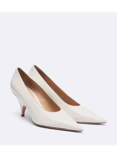 Pantofi cu toc Gianvito Rossi din piele alb
