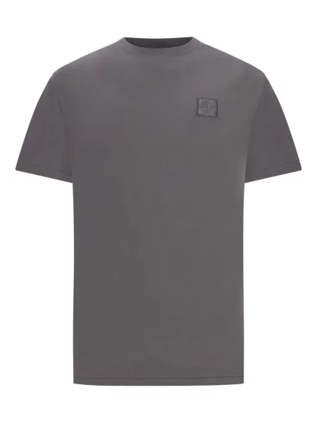 Tricou Stone Island cu decolteu rotund cu strasuri gri