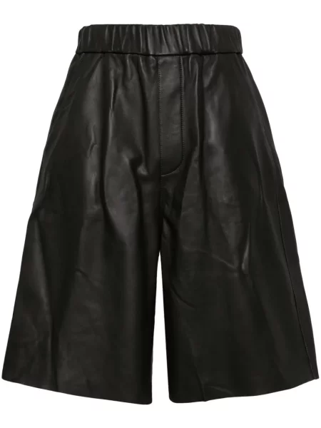 Bermude Ami Paris din piele verde