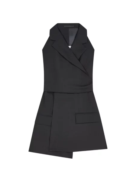 Top Dries Van Noten de lână negru