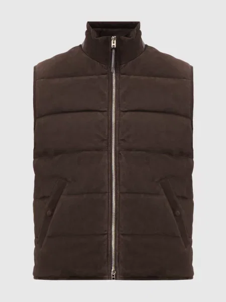 Замшевий жилет Tom Ford коричневий