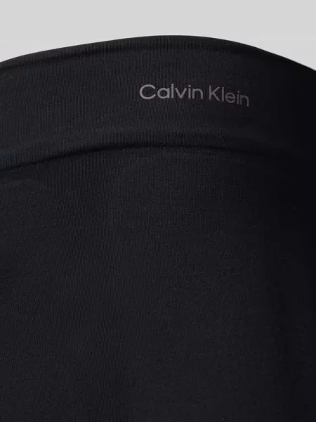 Stringi z wysokim stanem i nadrukiem z logo Calvin Klein Underwear czarne