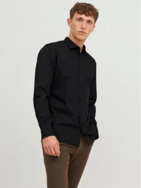 JACK & JONES Košile JJJOE' černá