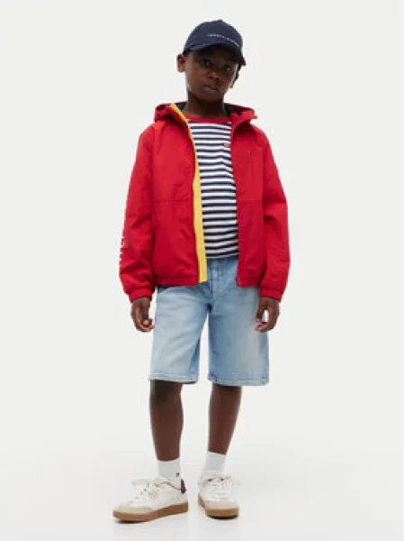 Větrovka Tommy Hilfiger červená
