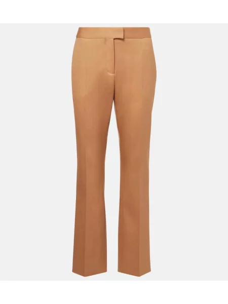Pantaloni Altuzarra cu talie înaltă maro