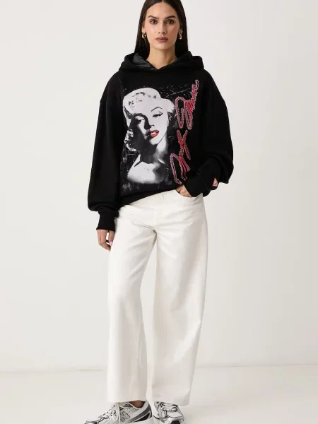 Guess Jopa Oversize črna