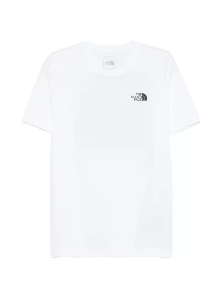 Scurt tricou The North Face alb