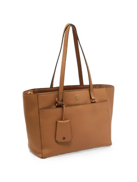 Geantă shopper Tory Burch din piele maro