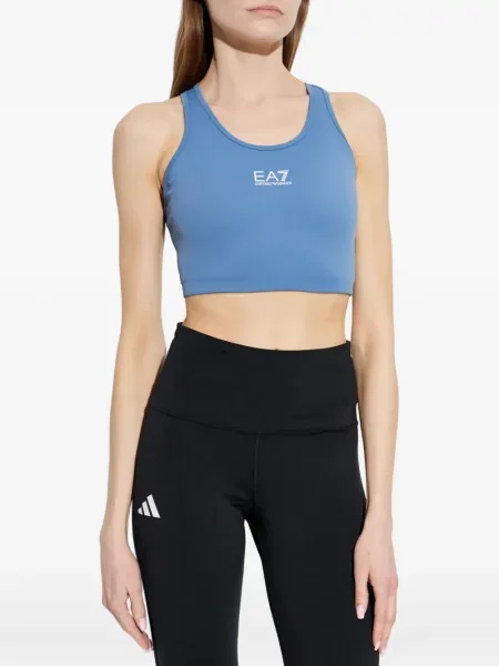 Top Ea7 Emporio Armani cu imagine albastru
