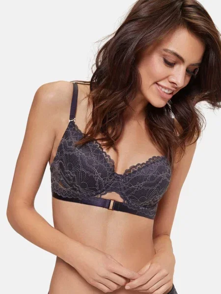 Бюстгальтер с плотной чашкой сірий