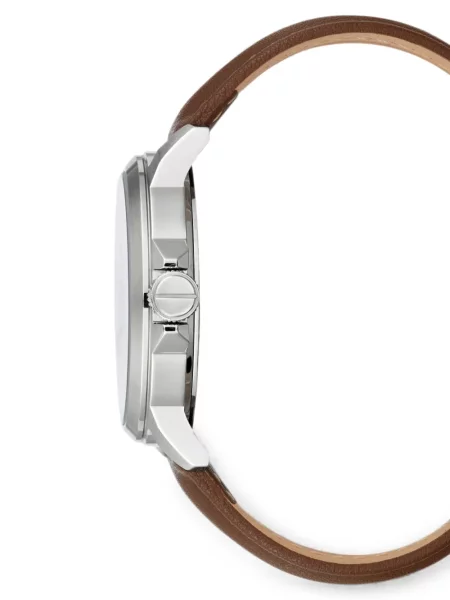Ceas Kenneth Cole din piele cu bretele maro
