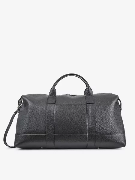 Кожаная дорожная сумка Inbag черная