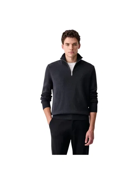 Sweter z golfem Marc O'polo niebieski