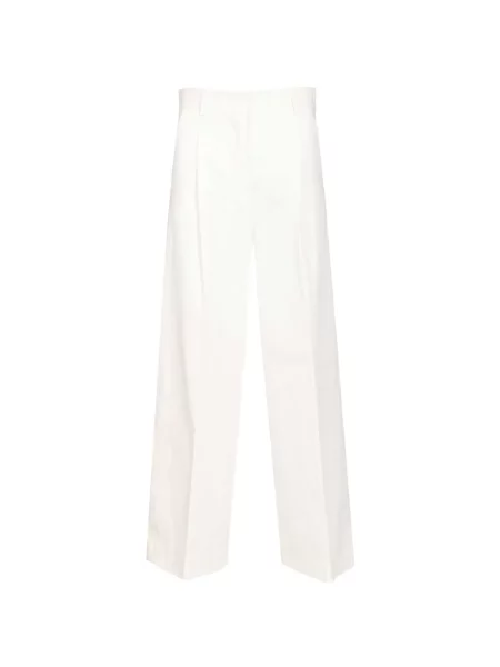 Pantaloni Weekend Max Mara alb