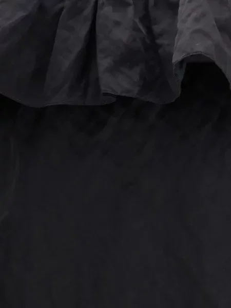 Rochie mini Chloé cu volane cu spatele deschis de costum negru