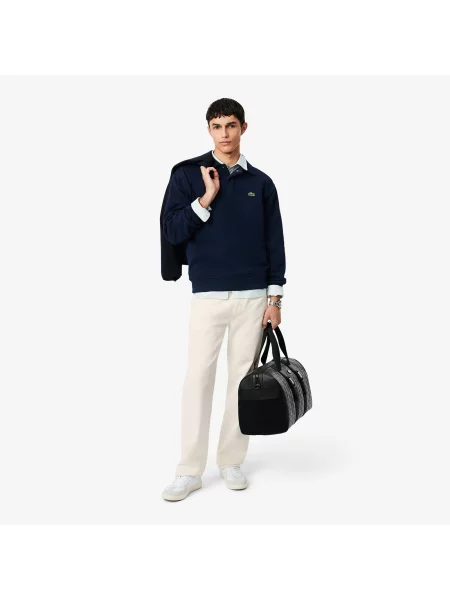 Lacoste Bluza Z Piki Kołnierz Polo granatowa