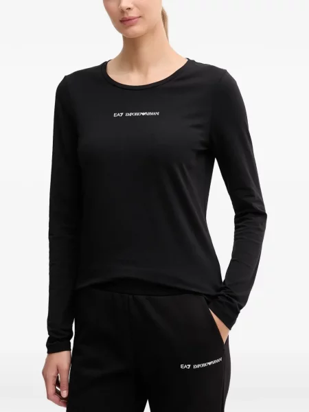 Lung tricou Ea7 Emporio Armani negru