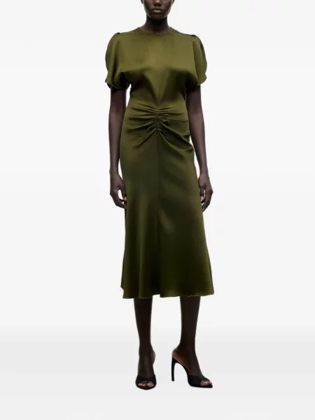 Rochie midi Victoria Beckham verde