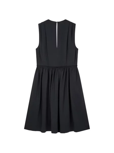 Rochie midi Tomboy cu decolteu în V cu cordon gri