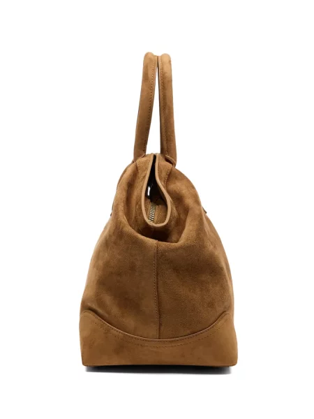 Geantă shopper Ash din piele de căprioară maro