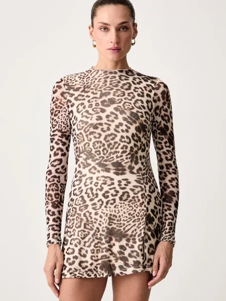Bardot rochie ANDRIE maro