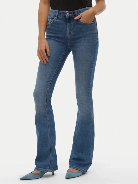 Vero Moda Traperice Flash Flared Fit plava